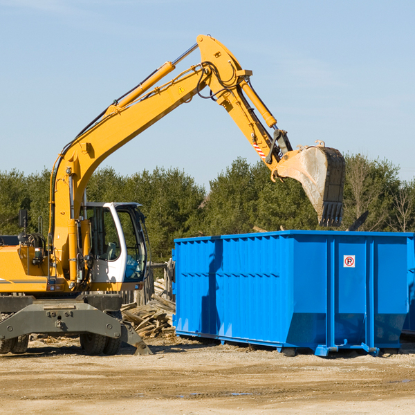 how long can i rent a residential dumpster for in Blue Ridge